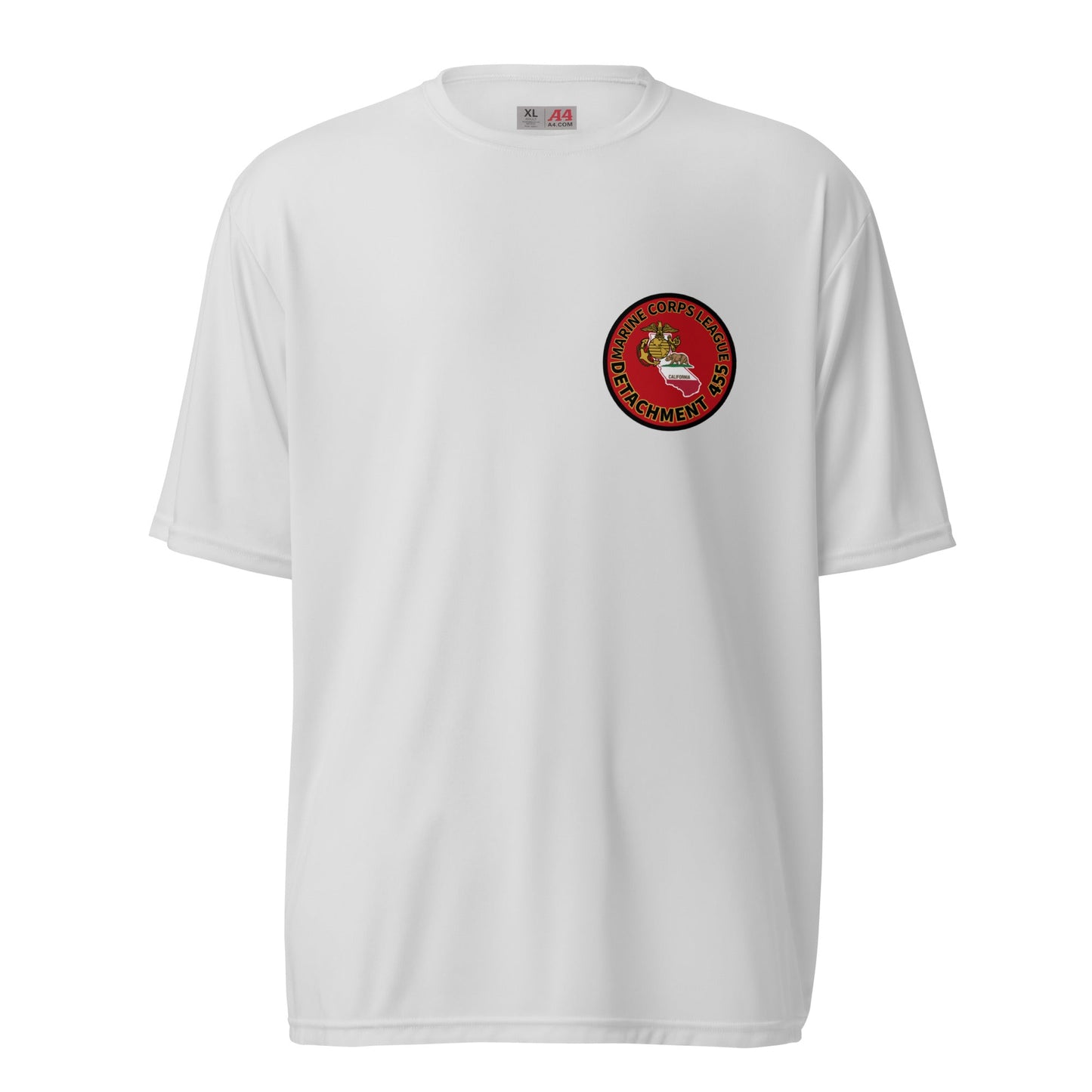 Active | Moisture Wicking Shirt | Marine Corps League kings County Det 455 | Badge Logo