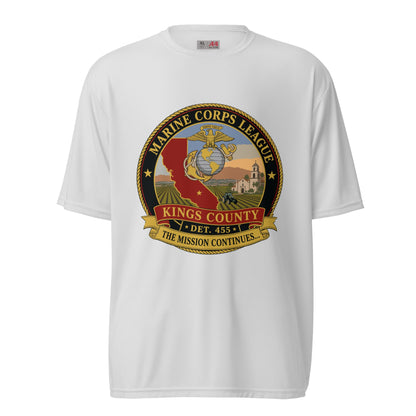 Active | Moisture Wicking Shirt | Marine Corps League kings County Det 455 | Shield Logo