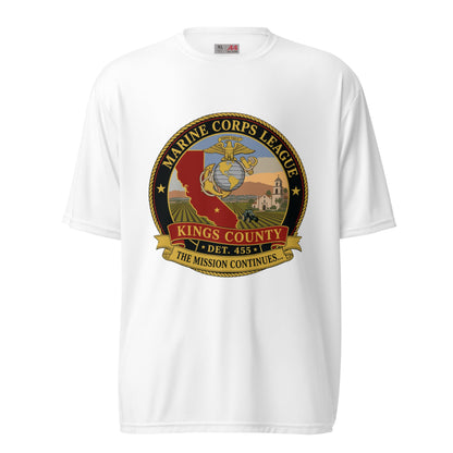 Active | Moisture Wicking Shirt | Marine Corps League kings County Det 455 | Shield Logo