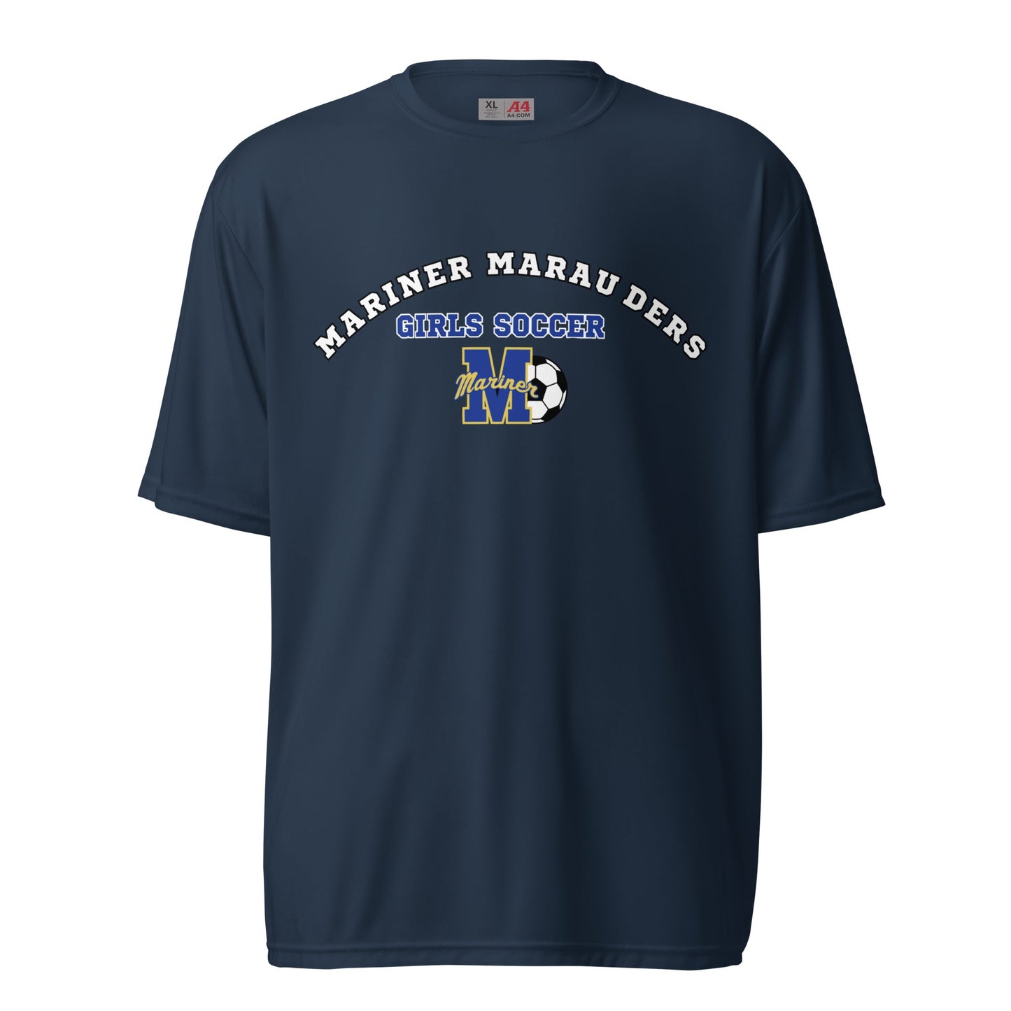 Active | Moisture Wicking Shirt | Mariner girls soccer | Crest Logo