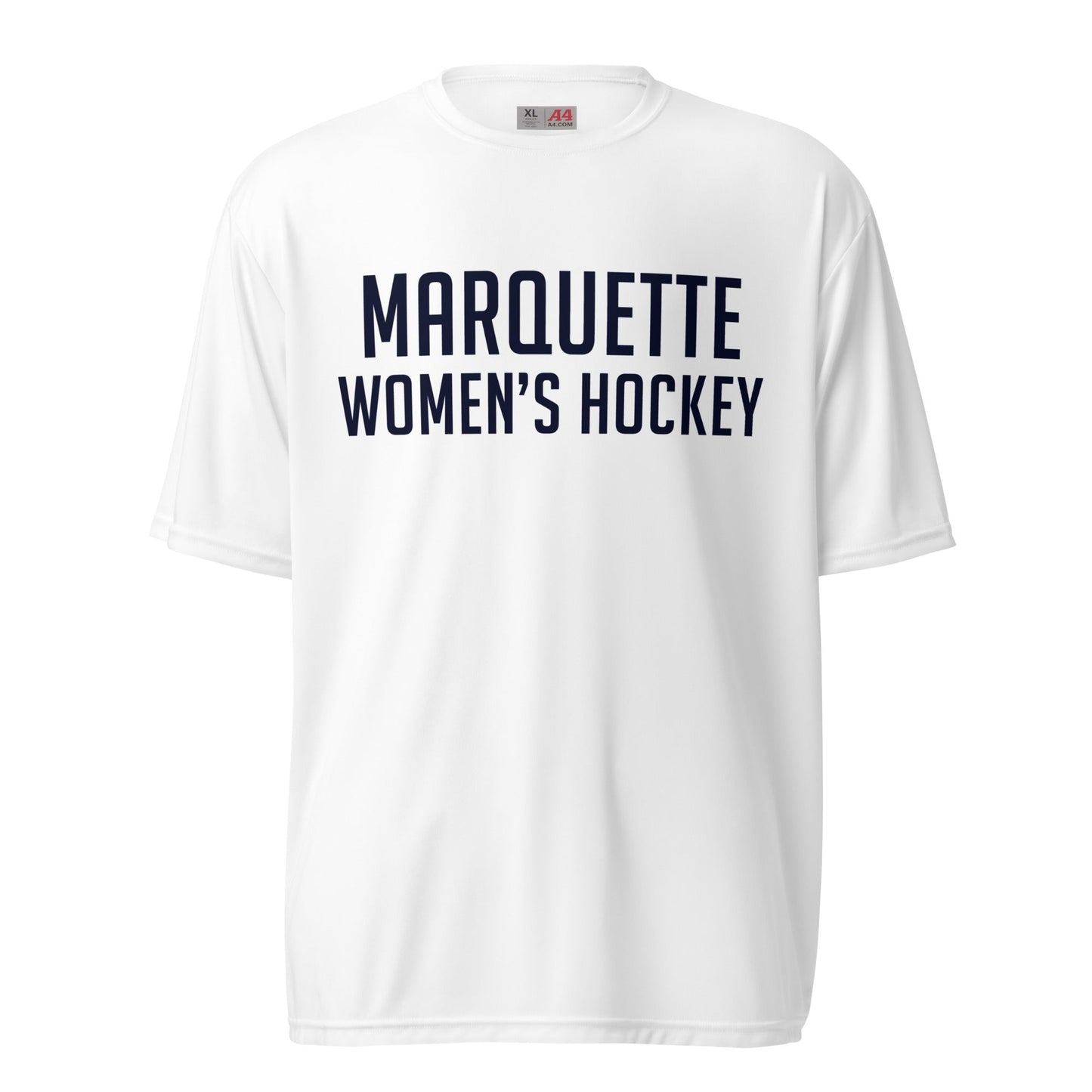 Active | Moisture Wicking Shirt | Marquette University Women's Hockey | Collegiate Front Logo