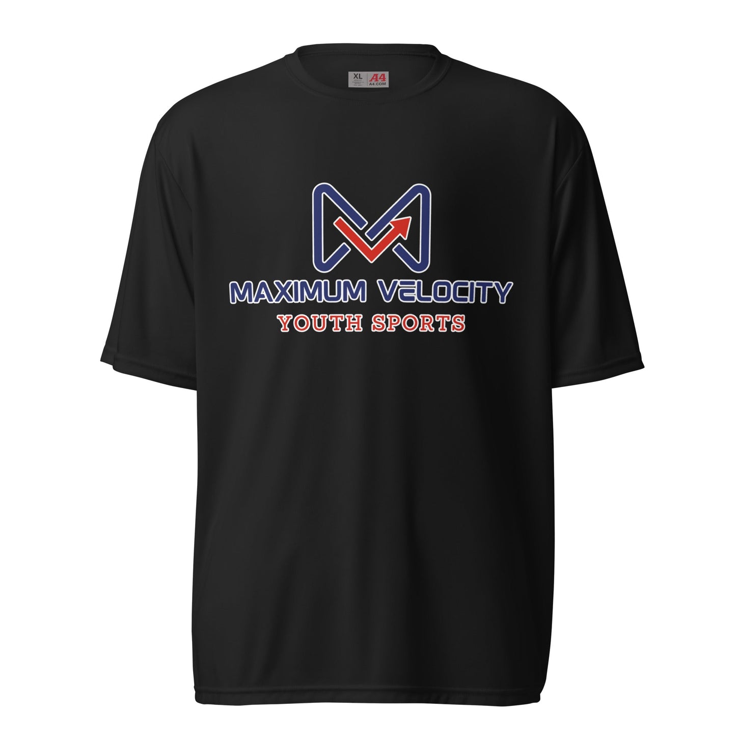 Active | Moisture Wicking Shirt | Maximum Velocity Youth Sports | Emblem Logo