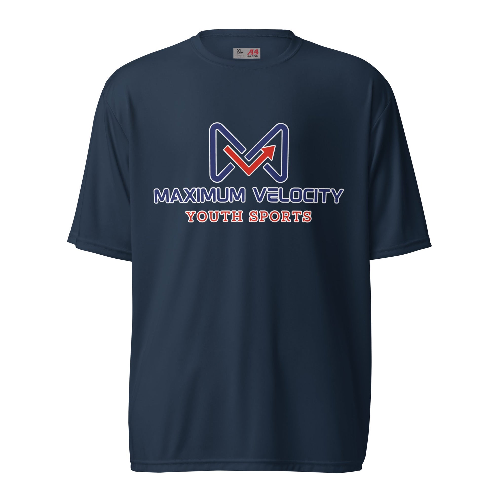 Active | Moisture Wicking Shirt | Maximum Velocity Youth Sports | Emblem Logo