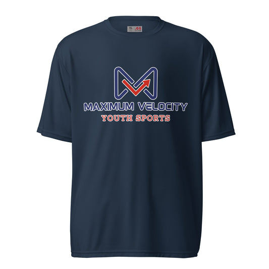 Active | Moisture Wicking Shirt | Maximum Velocity Youth Sports | Emblem Logo