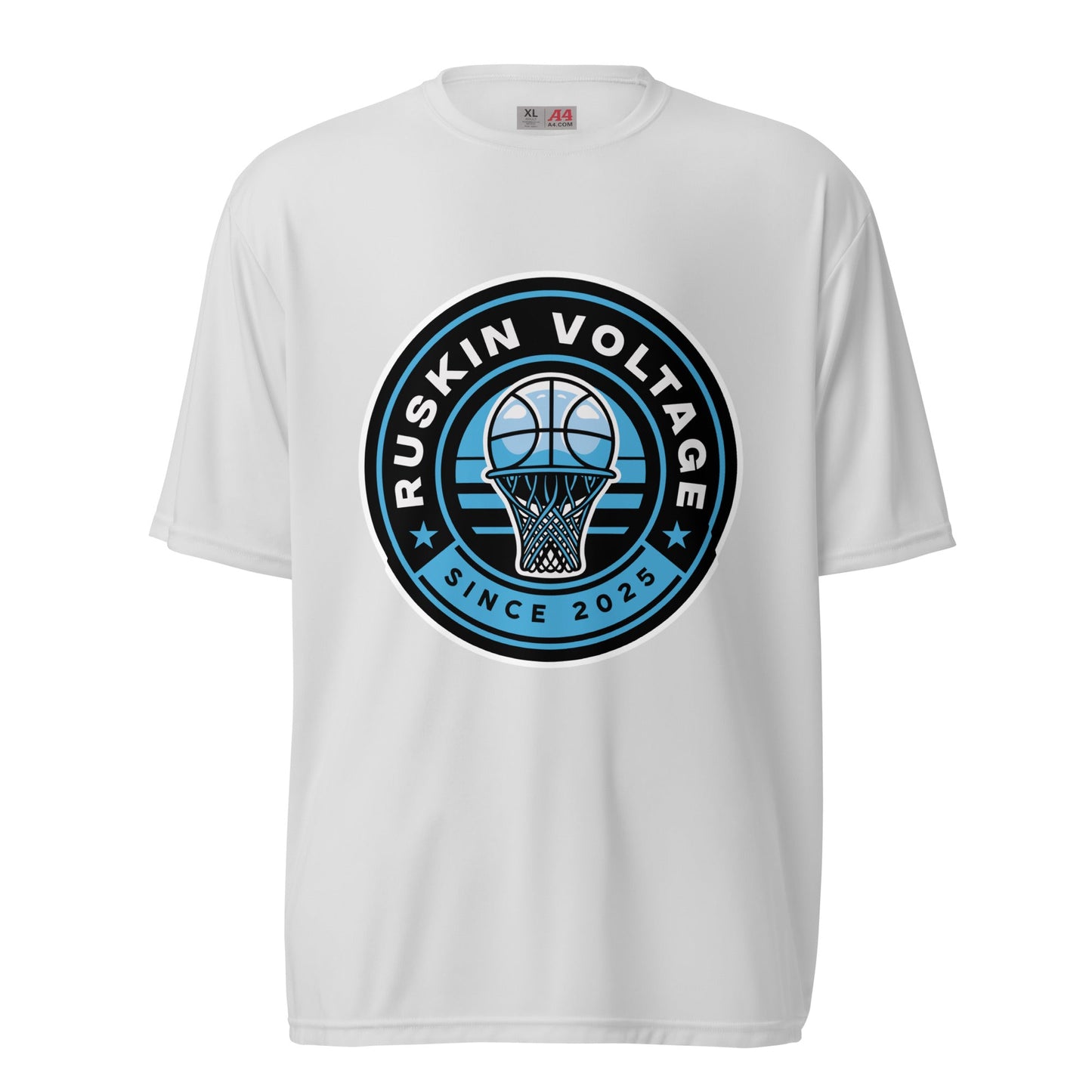 Active | Moisture Wicking Shirt | Maximum Voltage Athletics District | Hoop Crest Logo