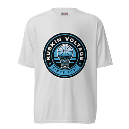 Active | Moisture Wicking Shirt | Maximum Voltage Athletics District | Hoop Crest Logo