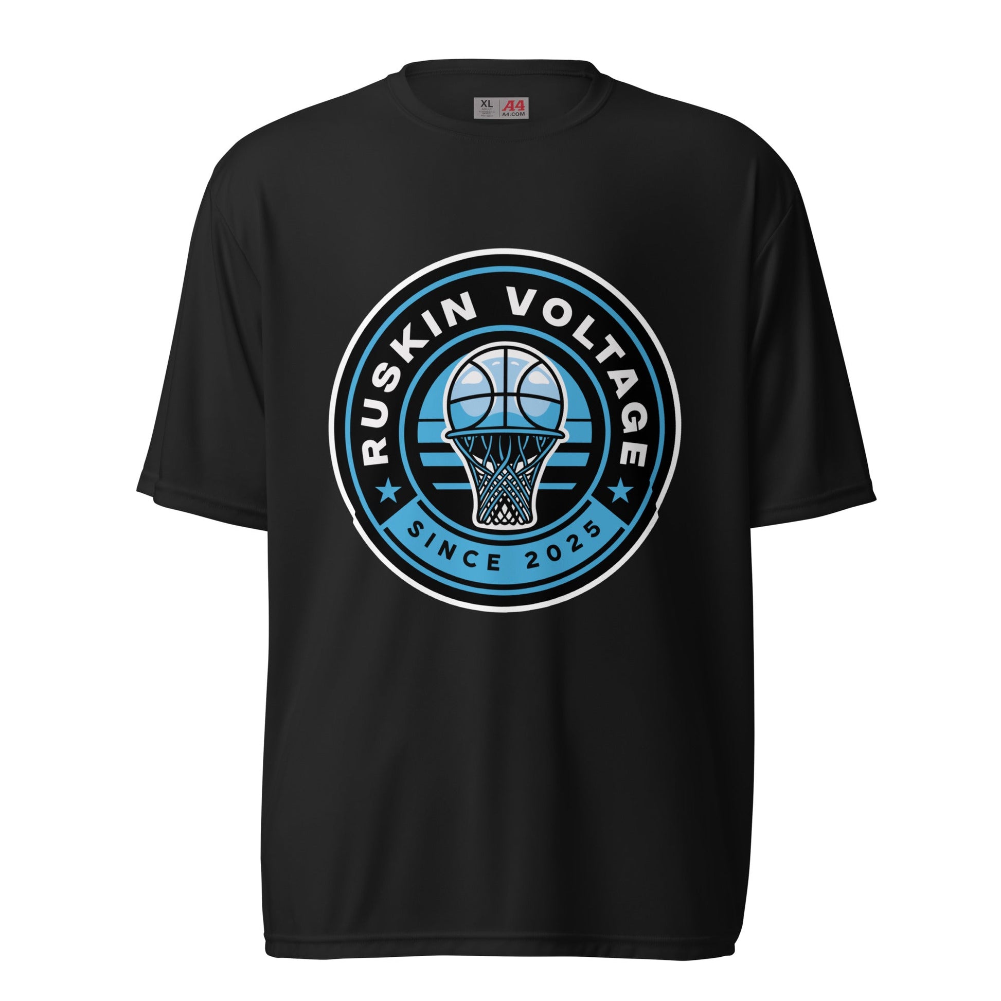 Active | Moisture Wicking Shirt | Maximum Voltage Athletics District | Hoop Crest Logo