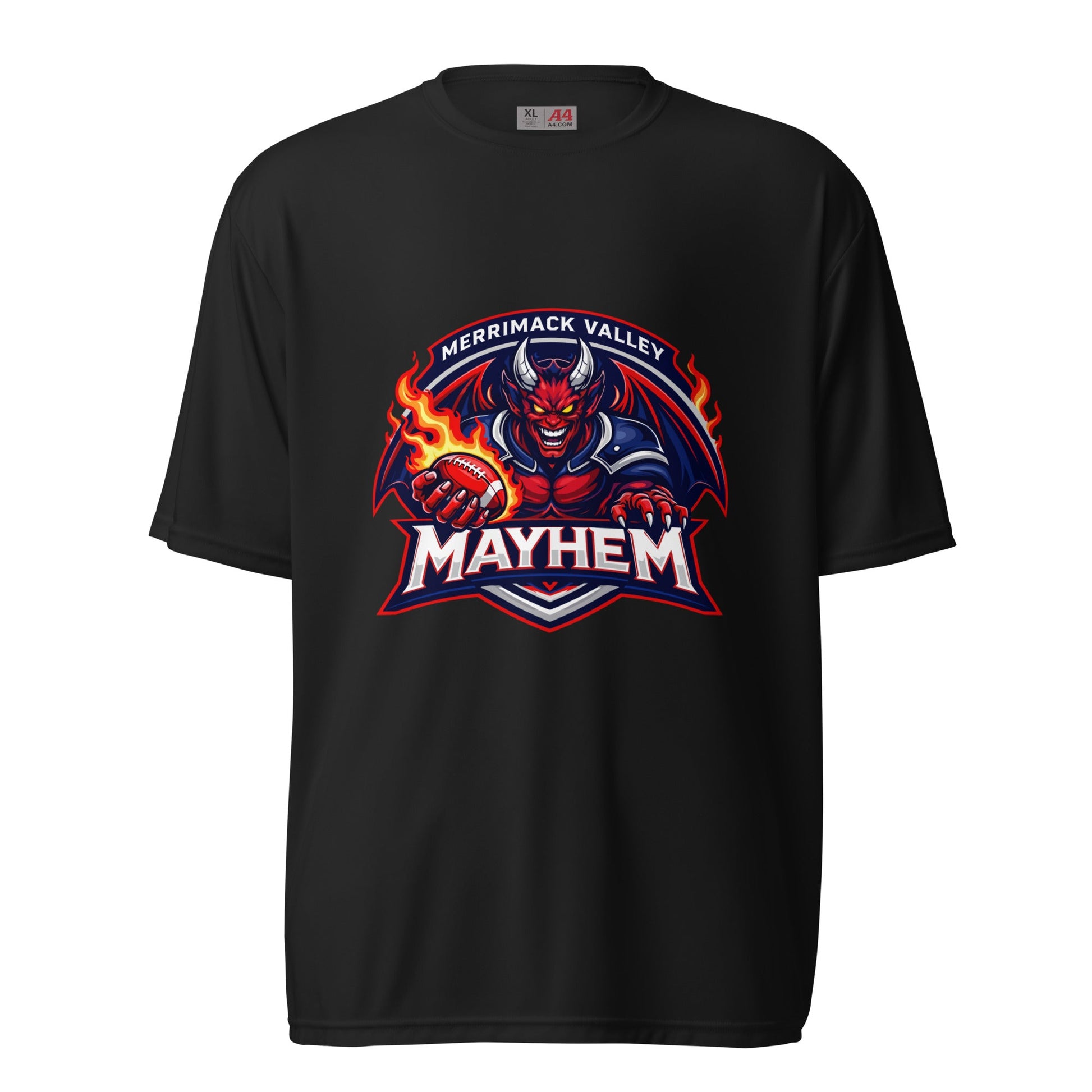 Active | Moisture Wicking Shirt | Merrimack Valley Mayhem | Overlord Crest Logo