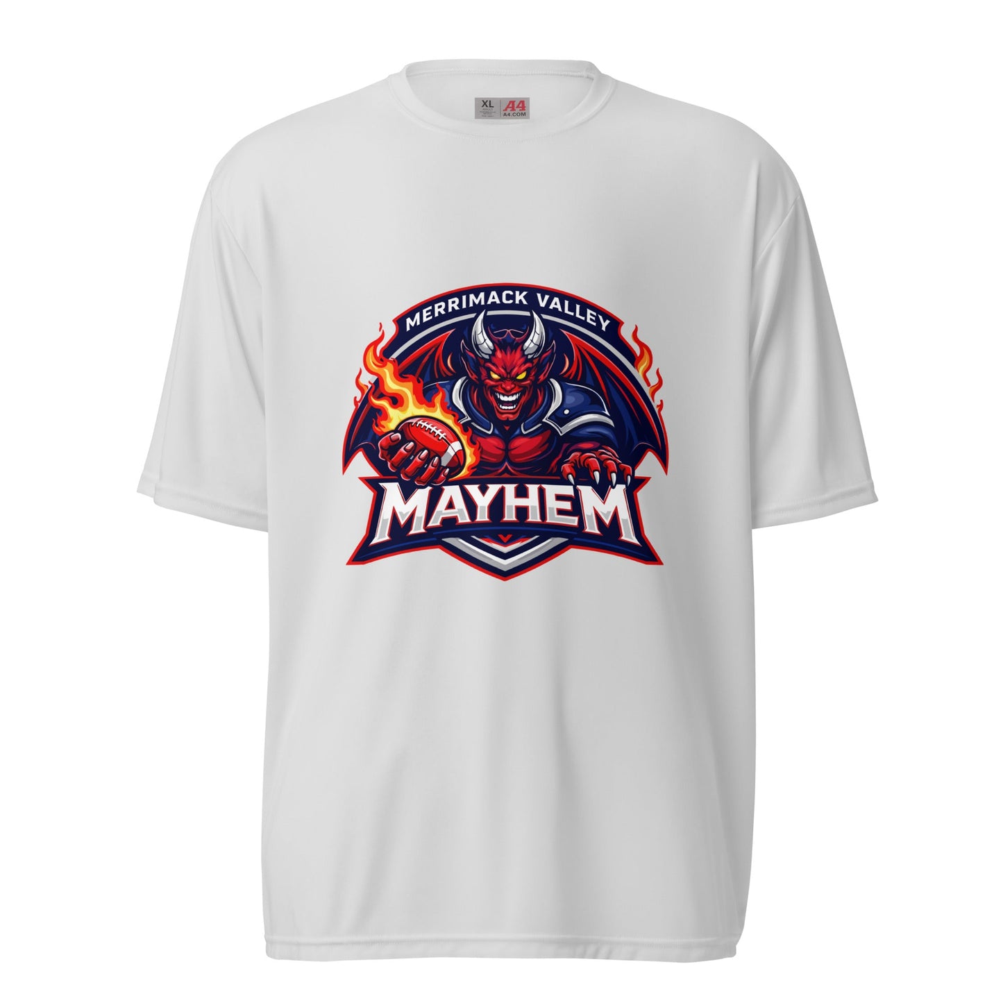 Active | Moisture Wicking Shirt | Merrimack Valley Mayhem | Overlord Crest Logo