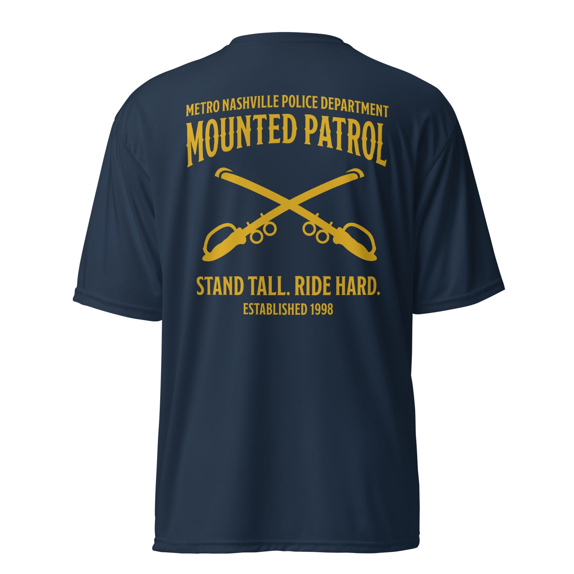 Active | Moisture Wicking Shirt | Metro Nashville Police Department Horse Mounted Patrol | Stand Tall Logo