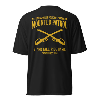 Active | Moisture Wicking Shirt | Metro Nashville Police Department Horse Mounted Patrol | Stand Tall Logo