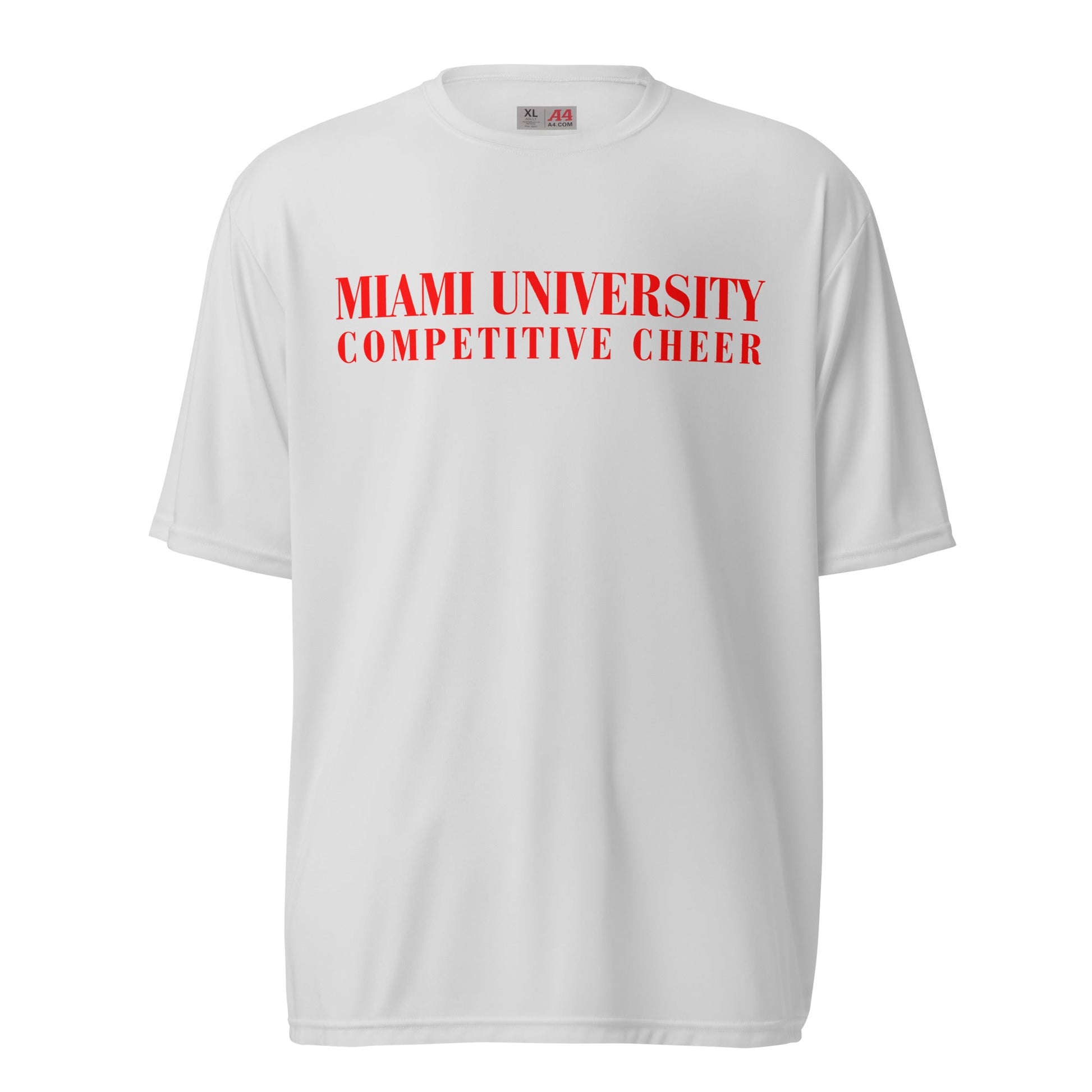 Active | Moisture Wicking Shirt | Miami University Competitive Cheer Team