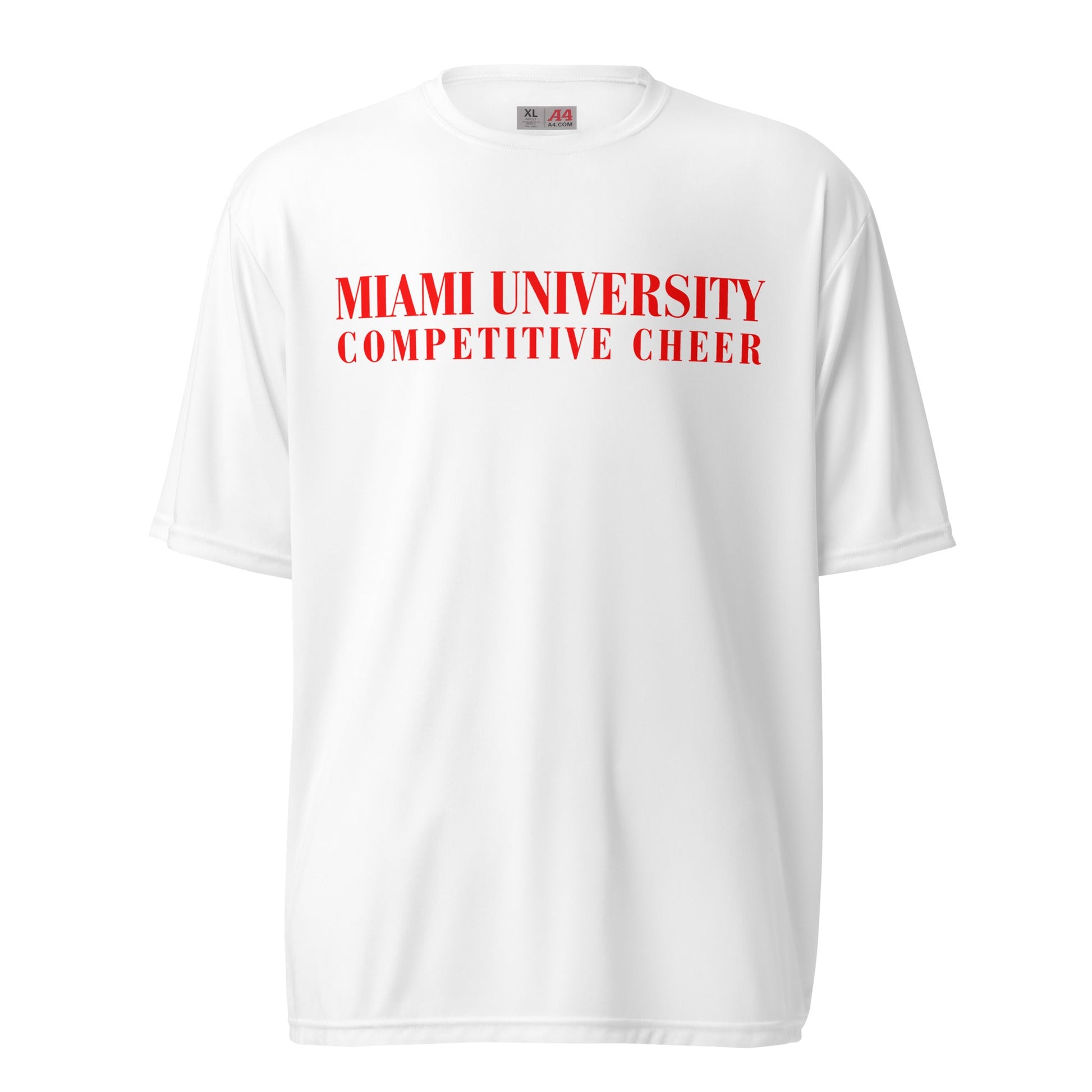 Active | Moisture Wicking Shirt | Miami University Competitive Cheer Team