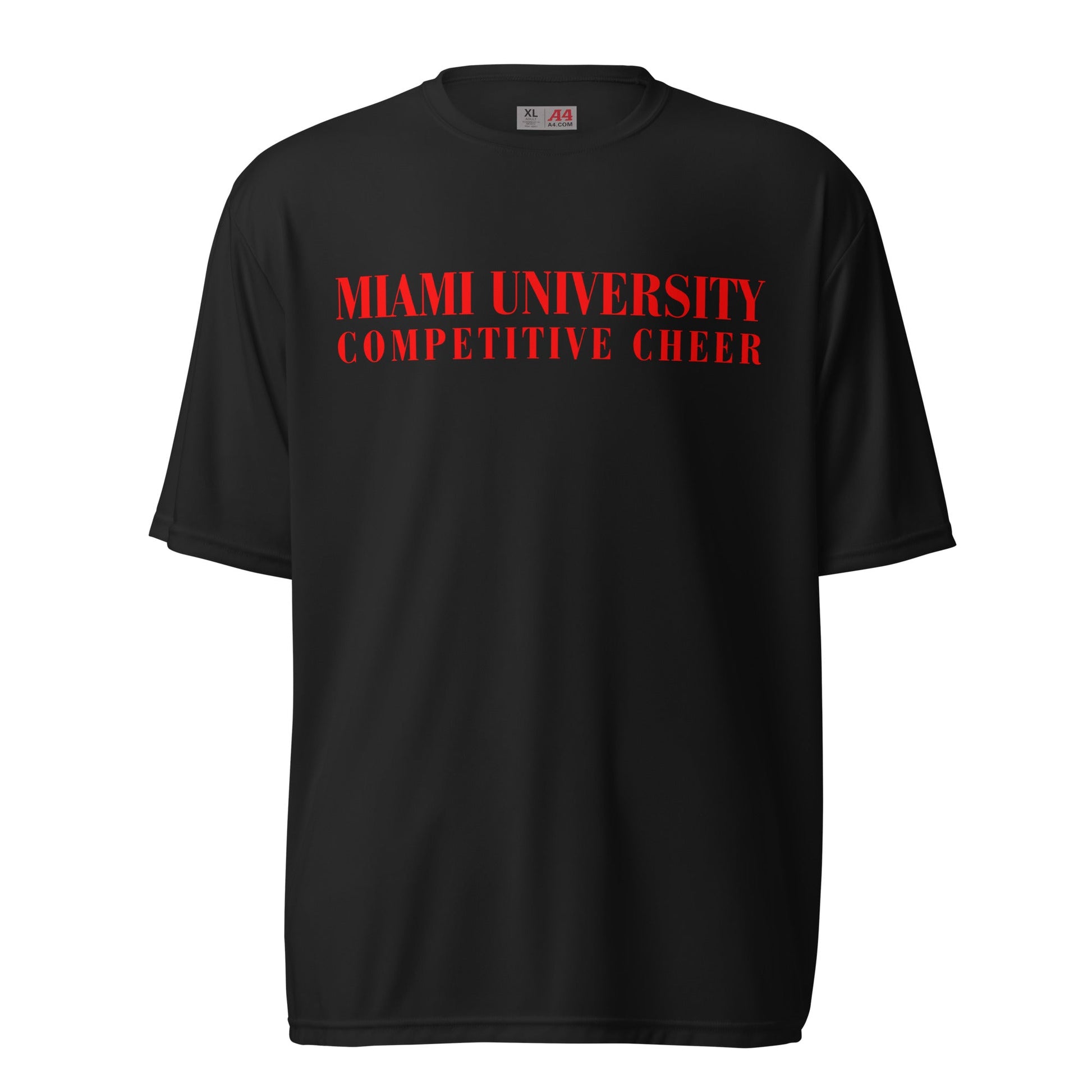 Active | Moisture Wicking Shirt | Miami University Competitive Cheer Team