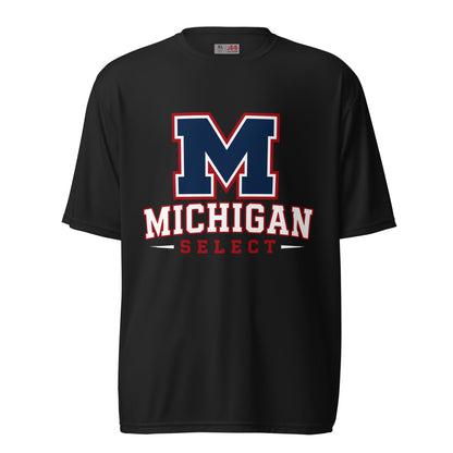 Active | Moisture Wicking Shirt | Michigan Select Baseball | Emblem Logo