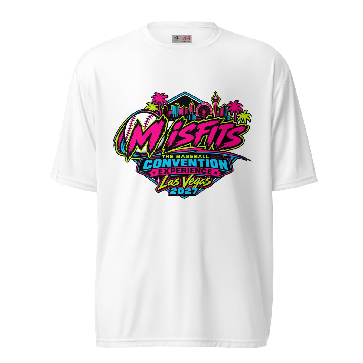 Active | Moisture Wicking Shirt | Misfits Baseball | Crest Logo
