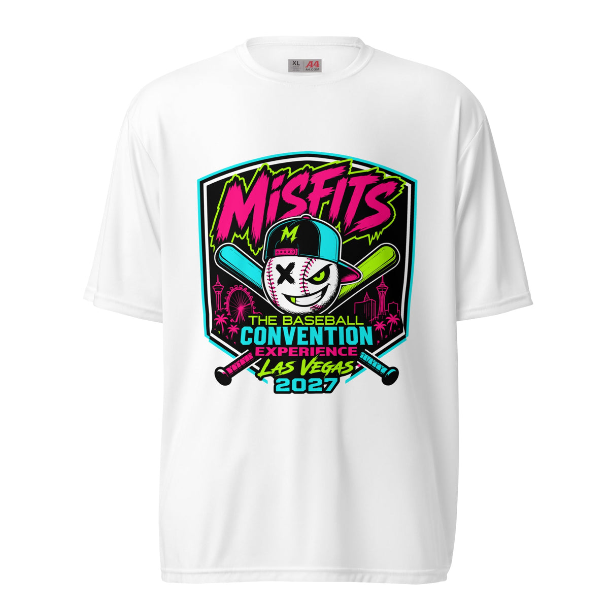 Active | Moisture Wicking Shirt | Misfits Baseball | Shield Logo