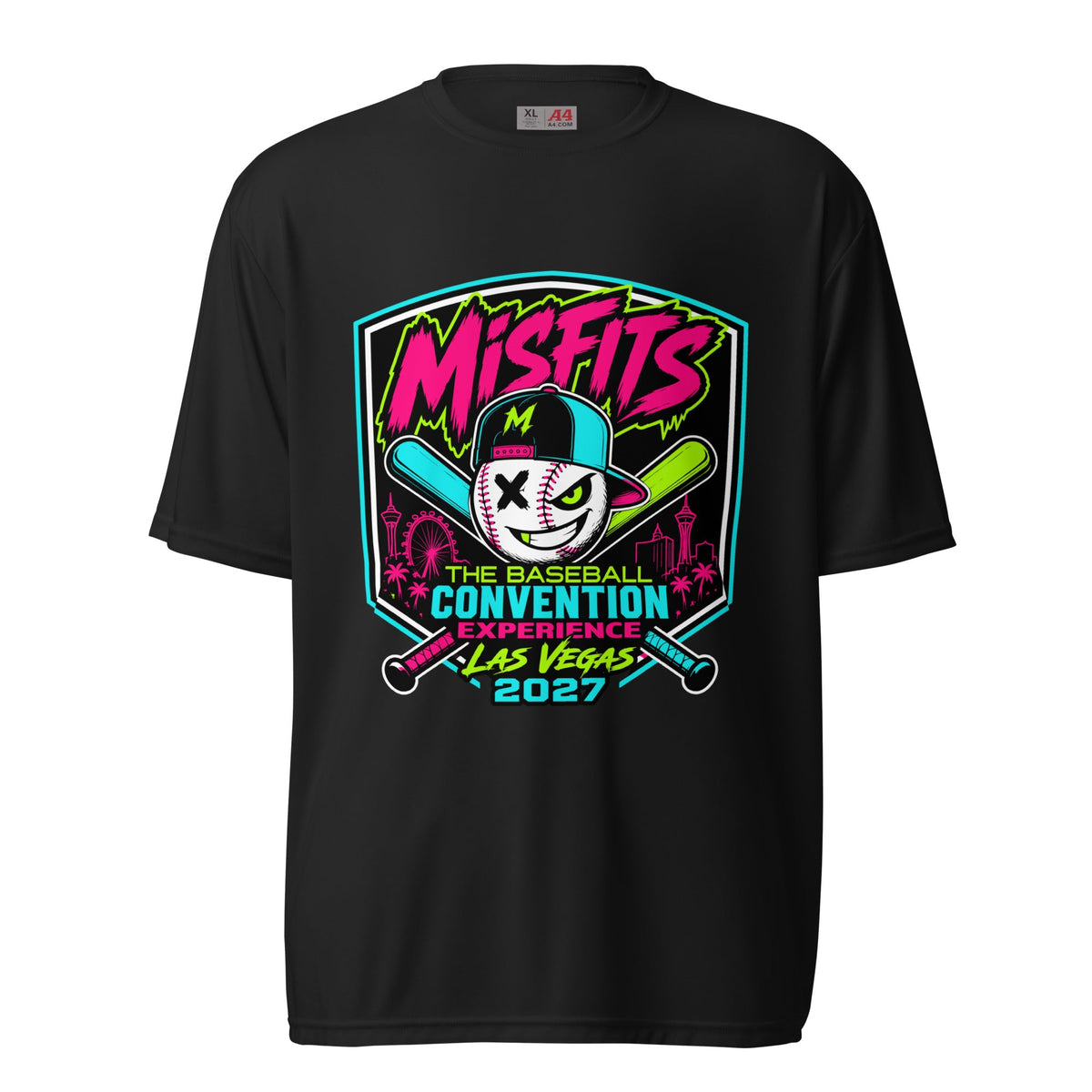 Active | Moisture Wicking Shirt | Misfits Baseball | Shield Logo