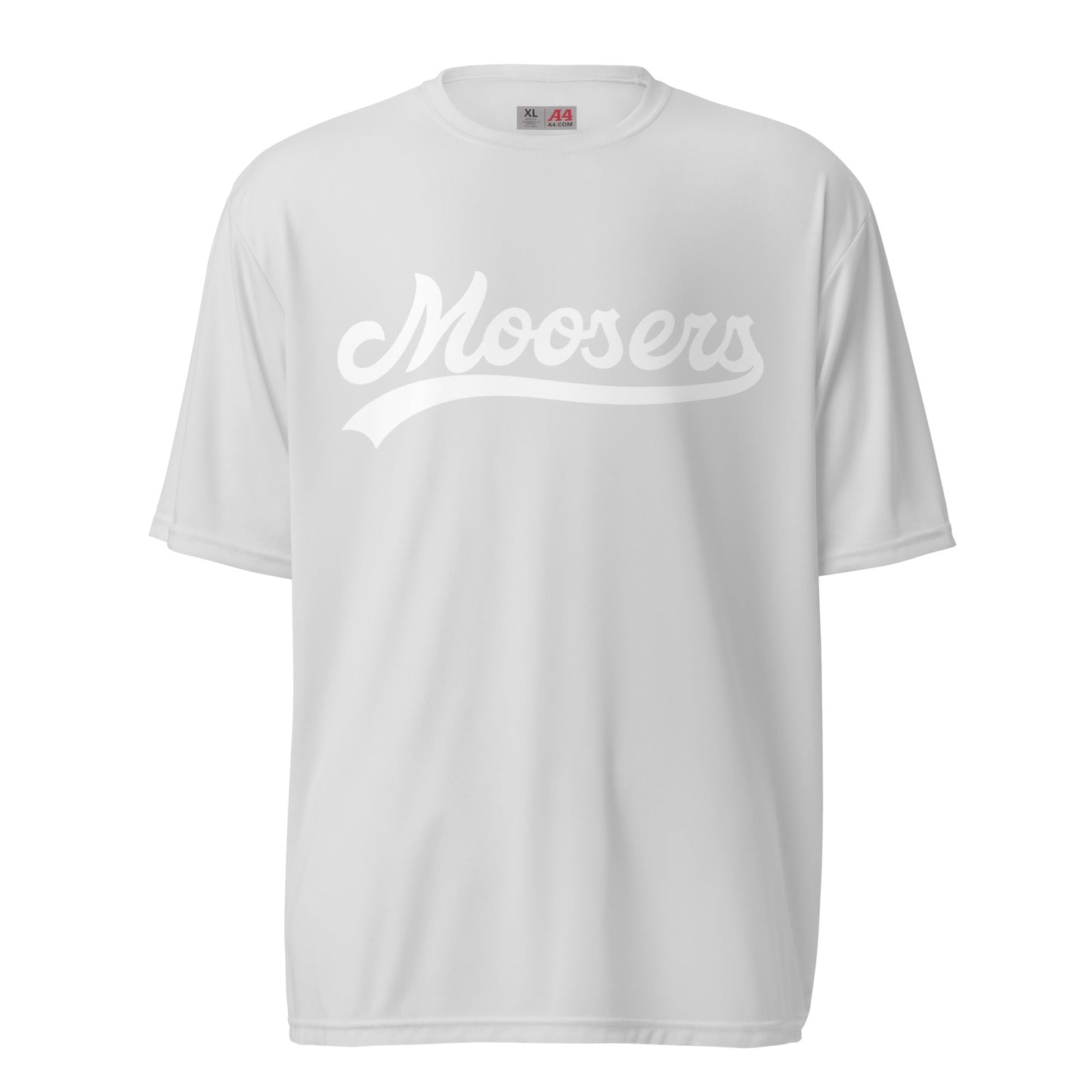 Active | Moisture Wicking Shirt | Moosers | Athletic Script Logo