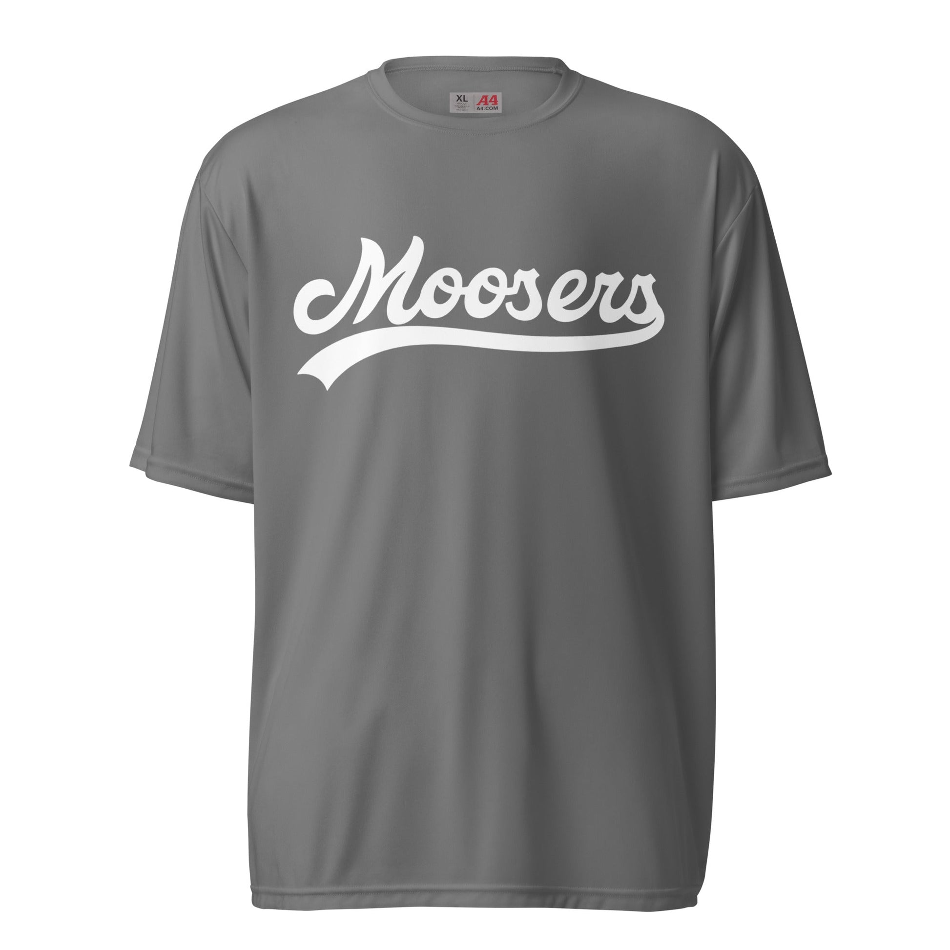 Active | Moisture Wicking Shirt | Moosers | Athletic Script Logo