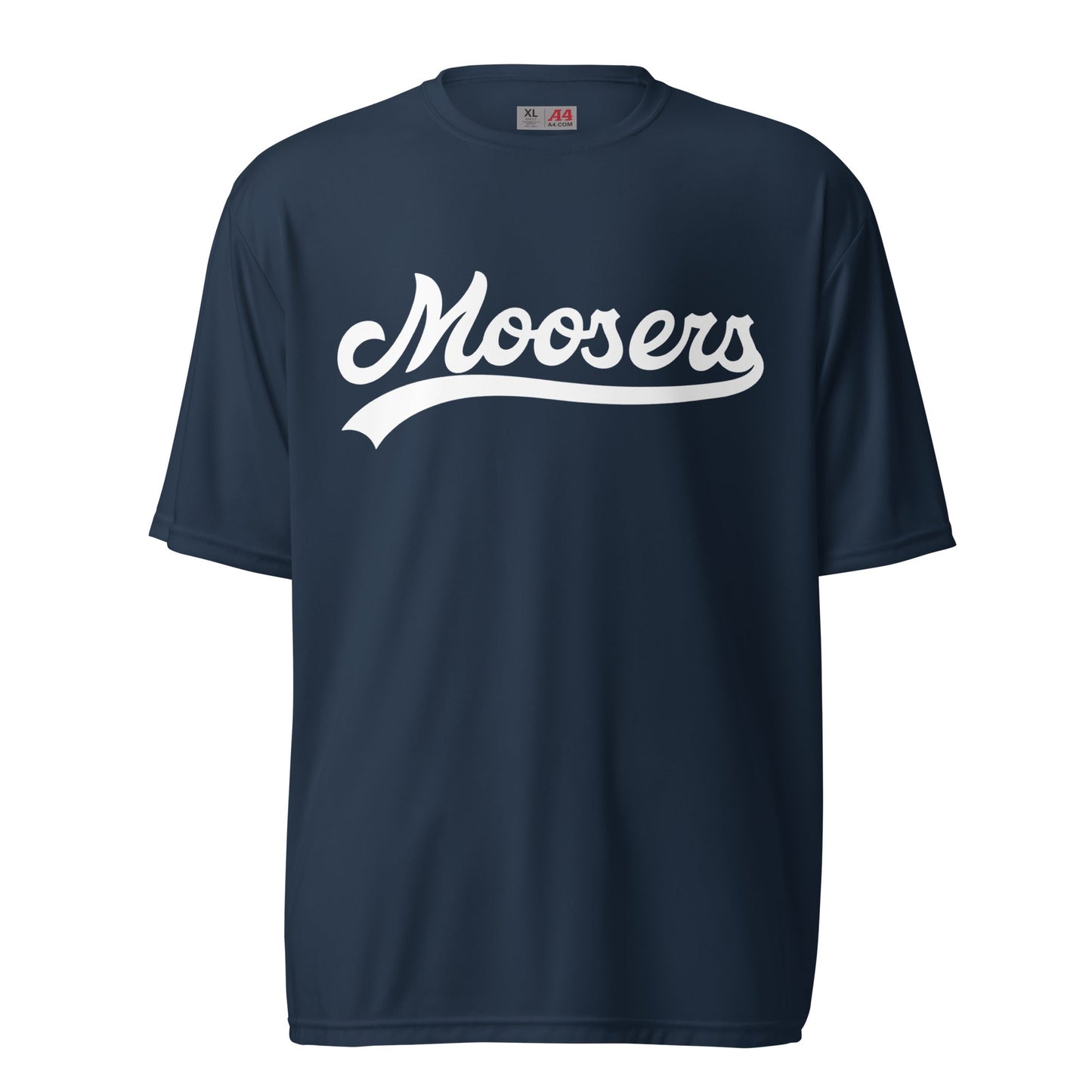 Active | Moisture Wicking Shirt | Moosers | Athletic Script Logo
