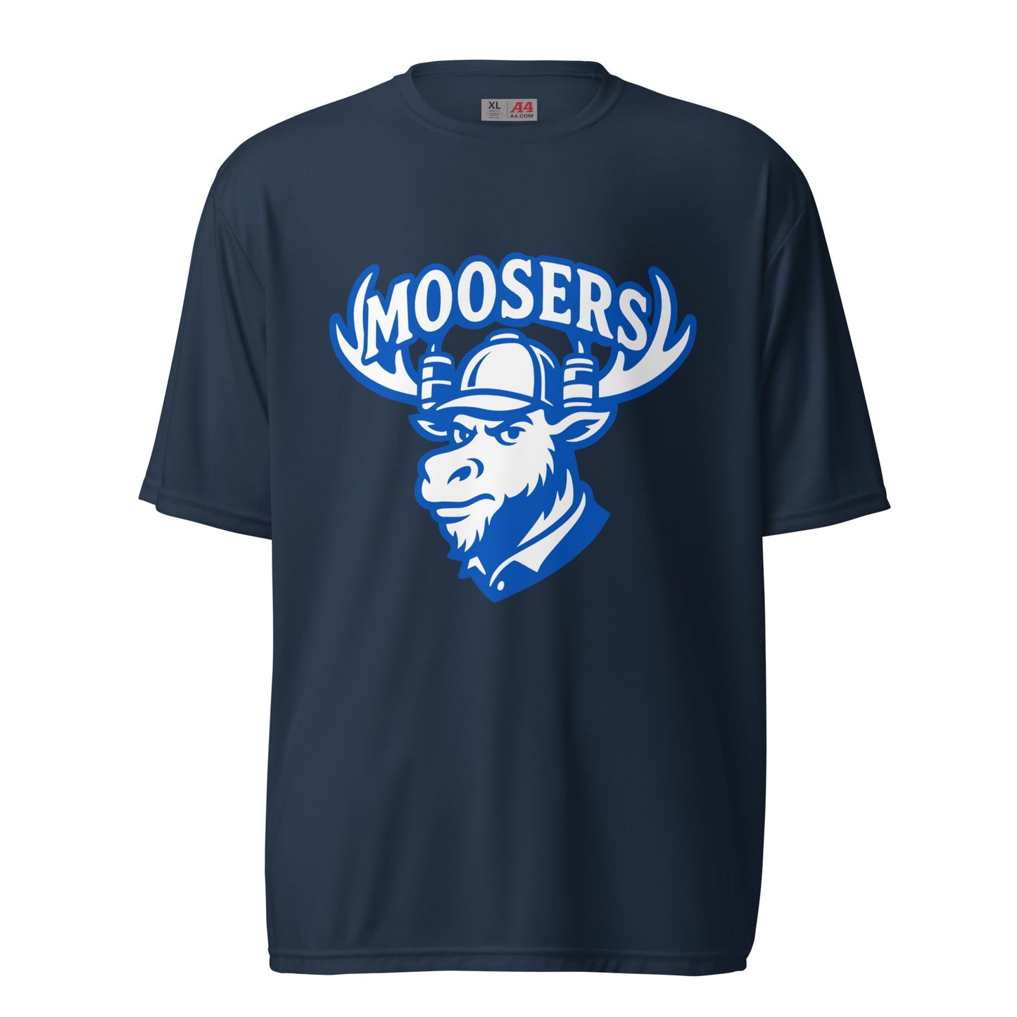 Active | Moisture Wicking Shirt | Moosers | Mascot Logo