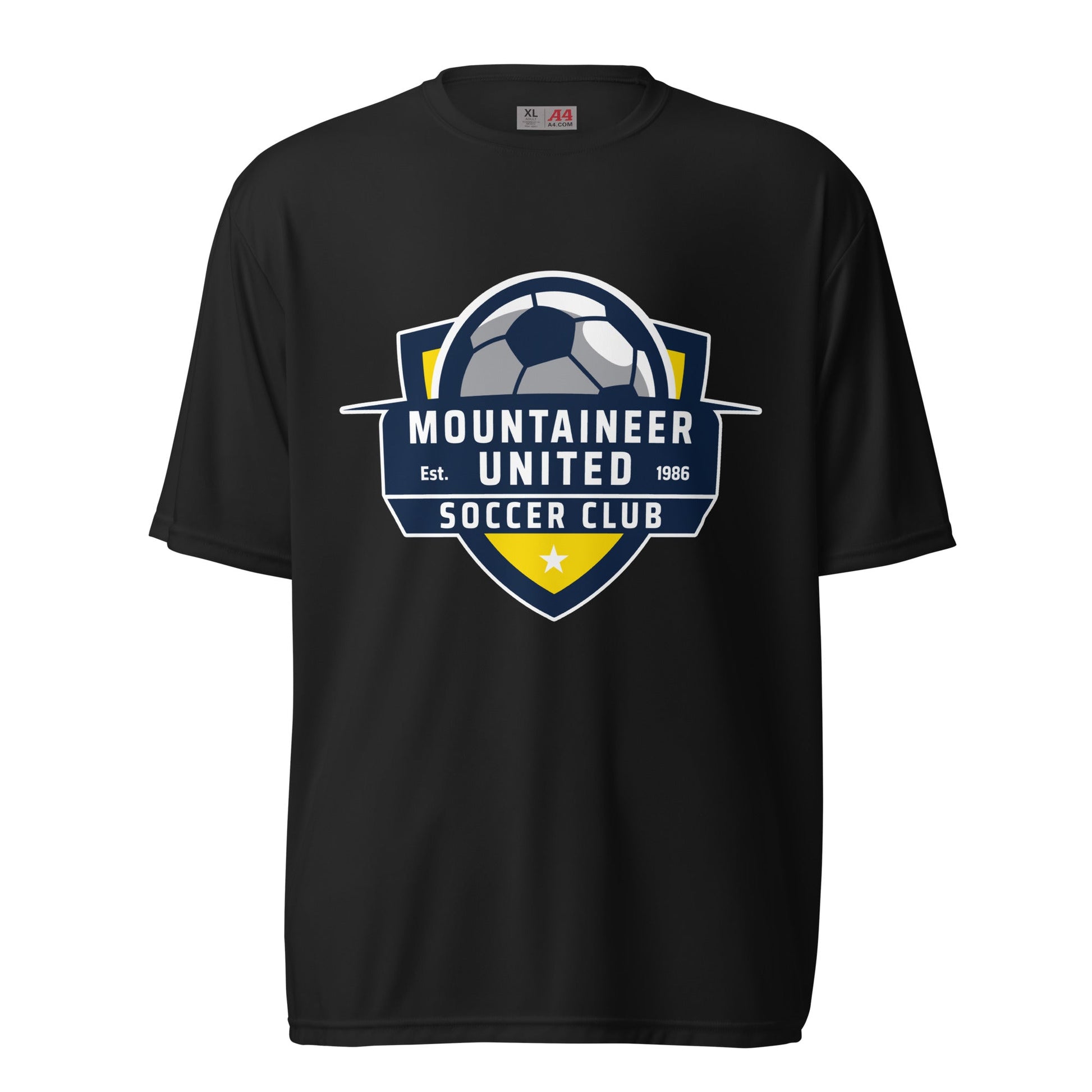 Active | Moisture Wicking Shirt | Mountaineer United Soccer Club | Alpine Crest Logo
