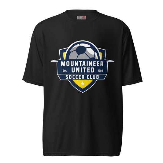 Active | Moisture Wicking Shirt | Mountaineer United Soccer Club | Alpine Crest Logo