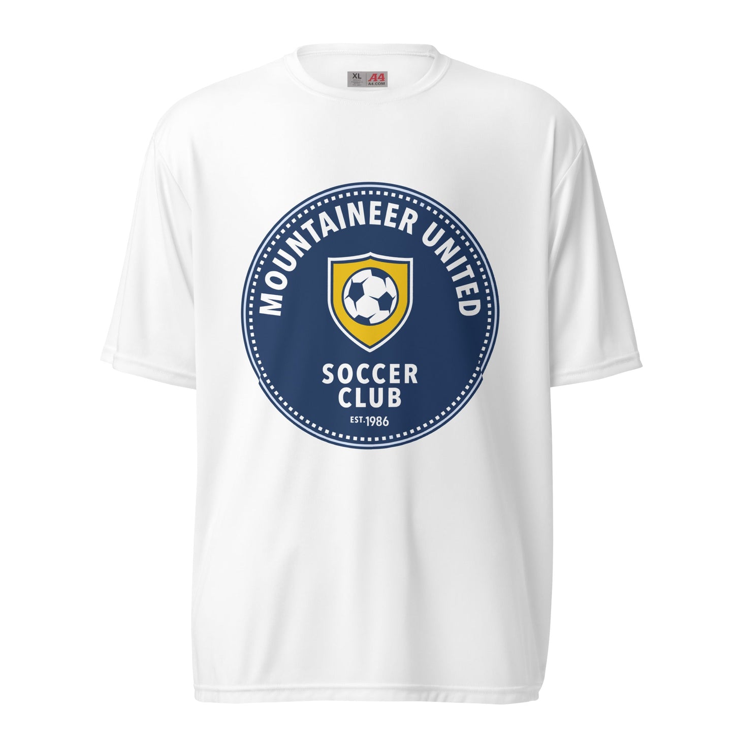 Active | Moisture Wicking Shirt | Mountaineer United Soccer Club | Badge Logo