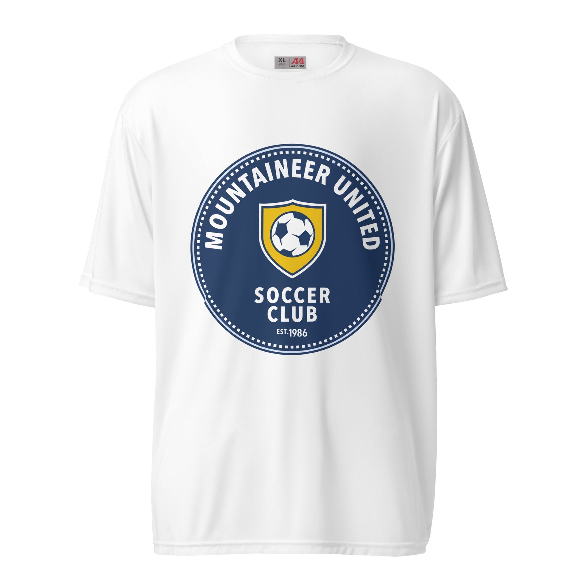 Active | Moisture Wicking Shirt | Mountaineer United Soccer Club | Badge Logo