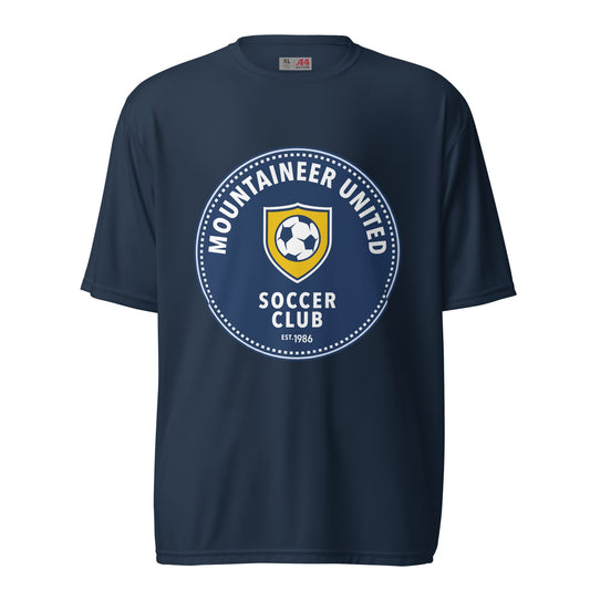 Active | Moisture Wicking Shirt | Mountaineer United Soccer Club | Badge Logo