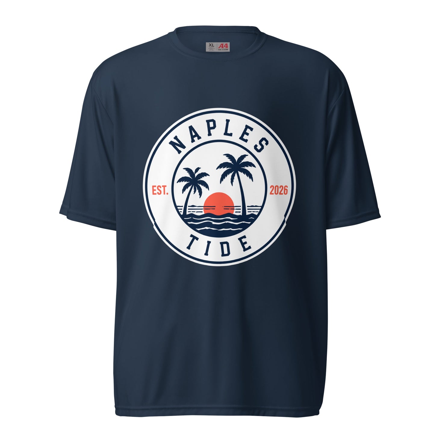 Active | Moisture Wicking Shirt | Naples Tide | Badge Logo