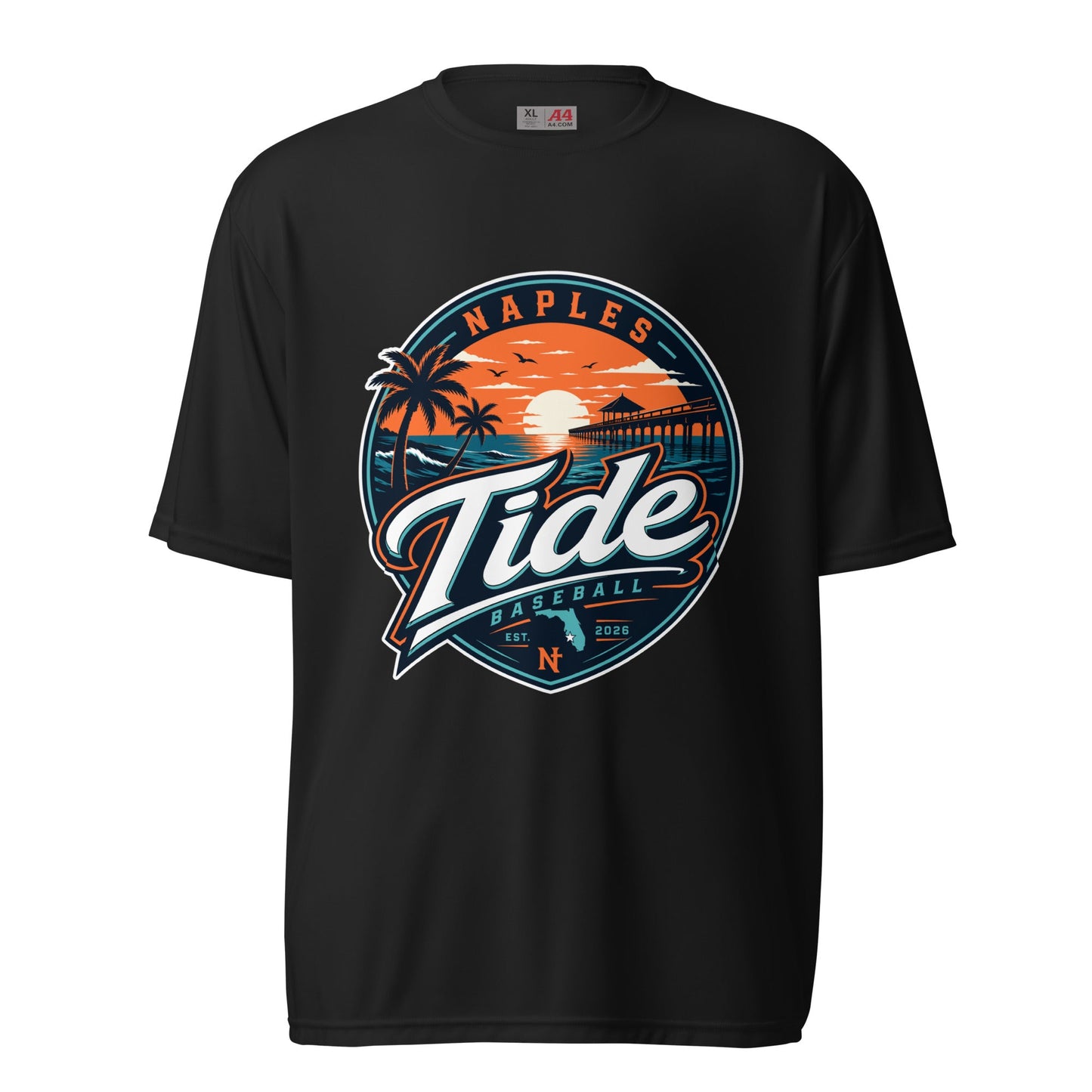 Active | Moisture Wicking Shirt | Naples Tide | Enblem Logo