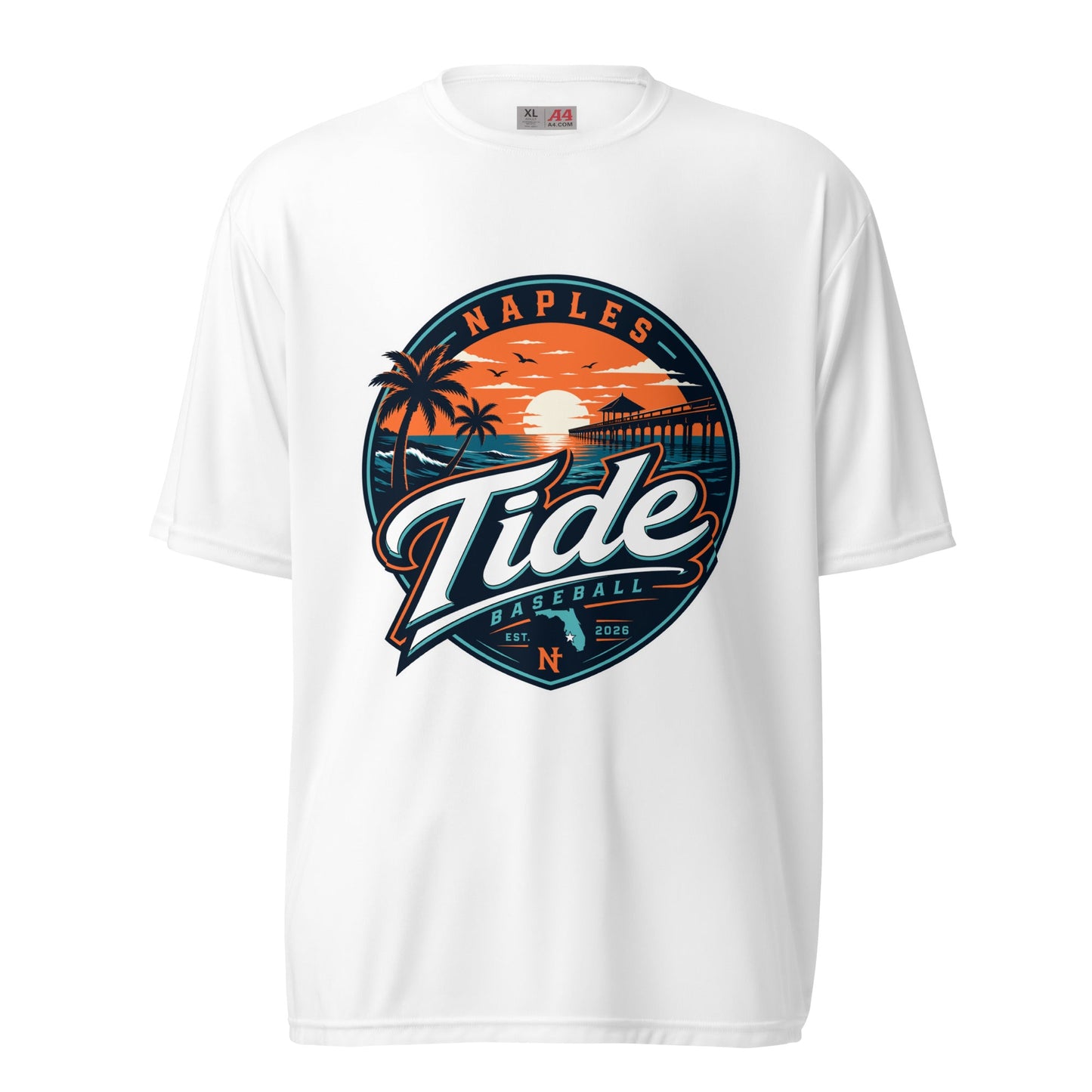 Active | Moisture Wicking Shirt | Naples Tide | Enblem Logo