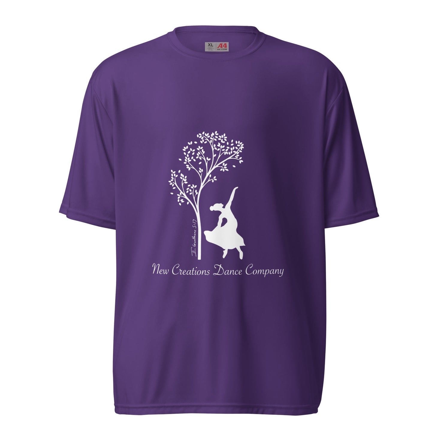 Active | Moisture Wicking Shirt | New Creations Dance Company | Alt Logo