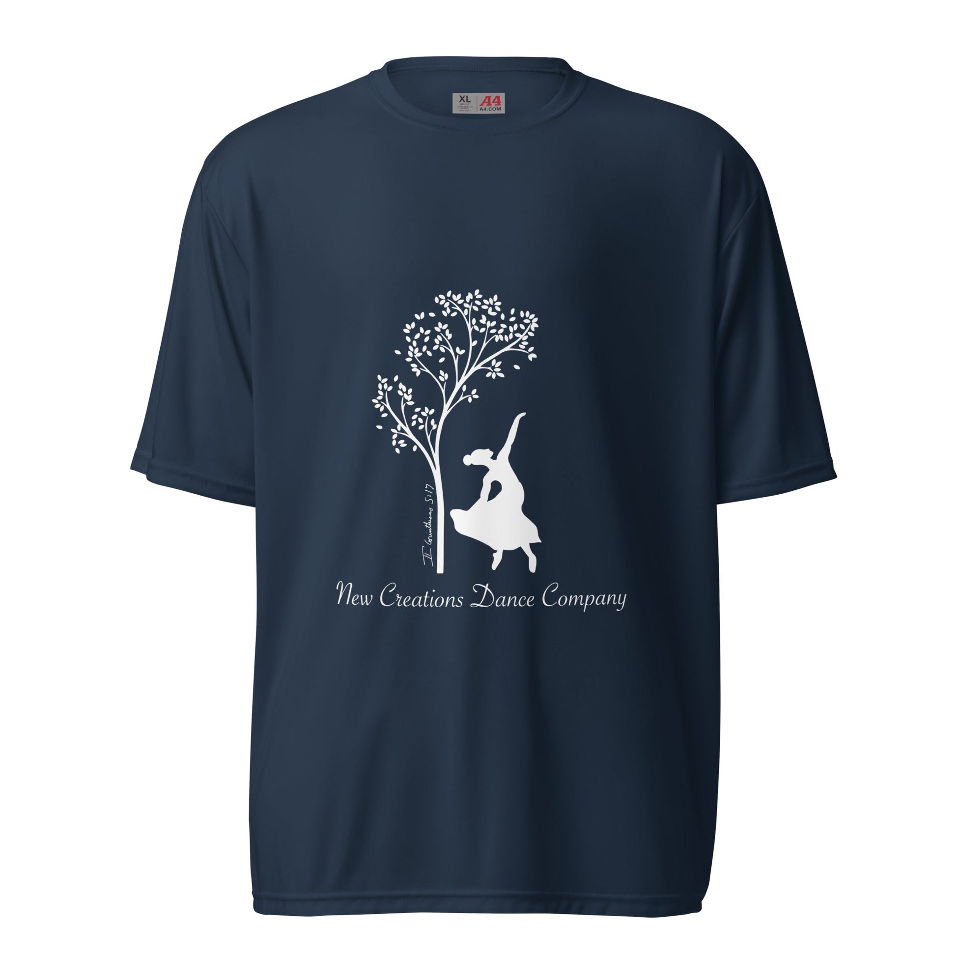 Active | Moisture Wicking Shirt | New Creations Dance Company | Alt Logo