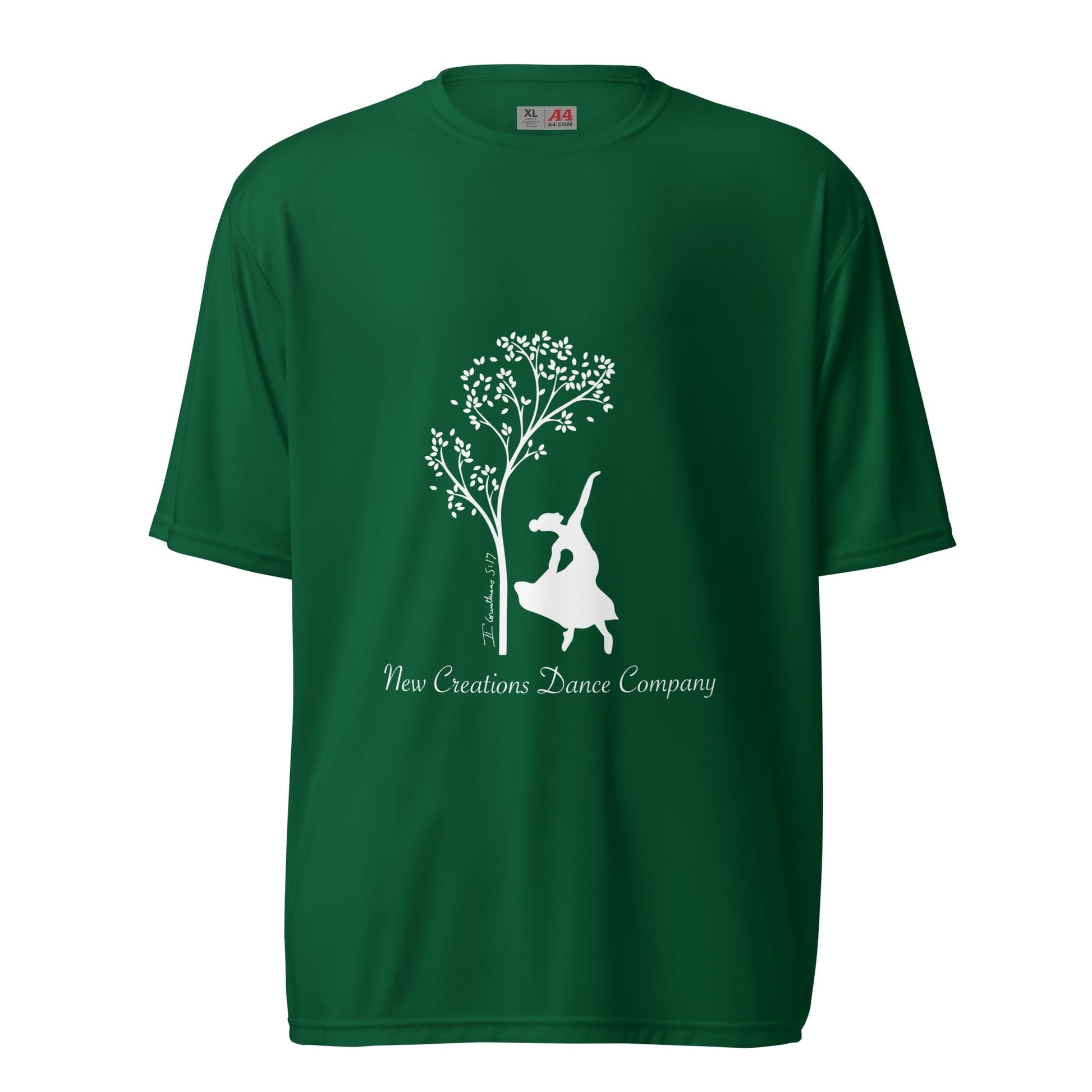 Active | Moisture Wicking Shirt | New Creations Dance Company | Alt Logo