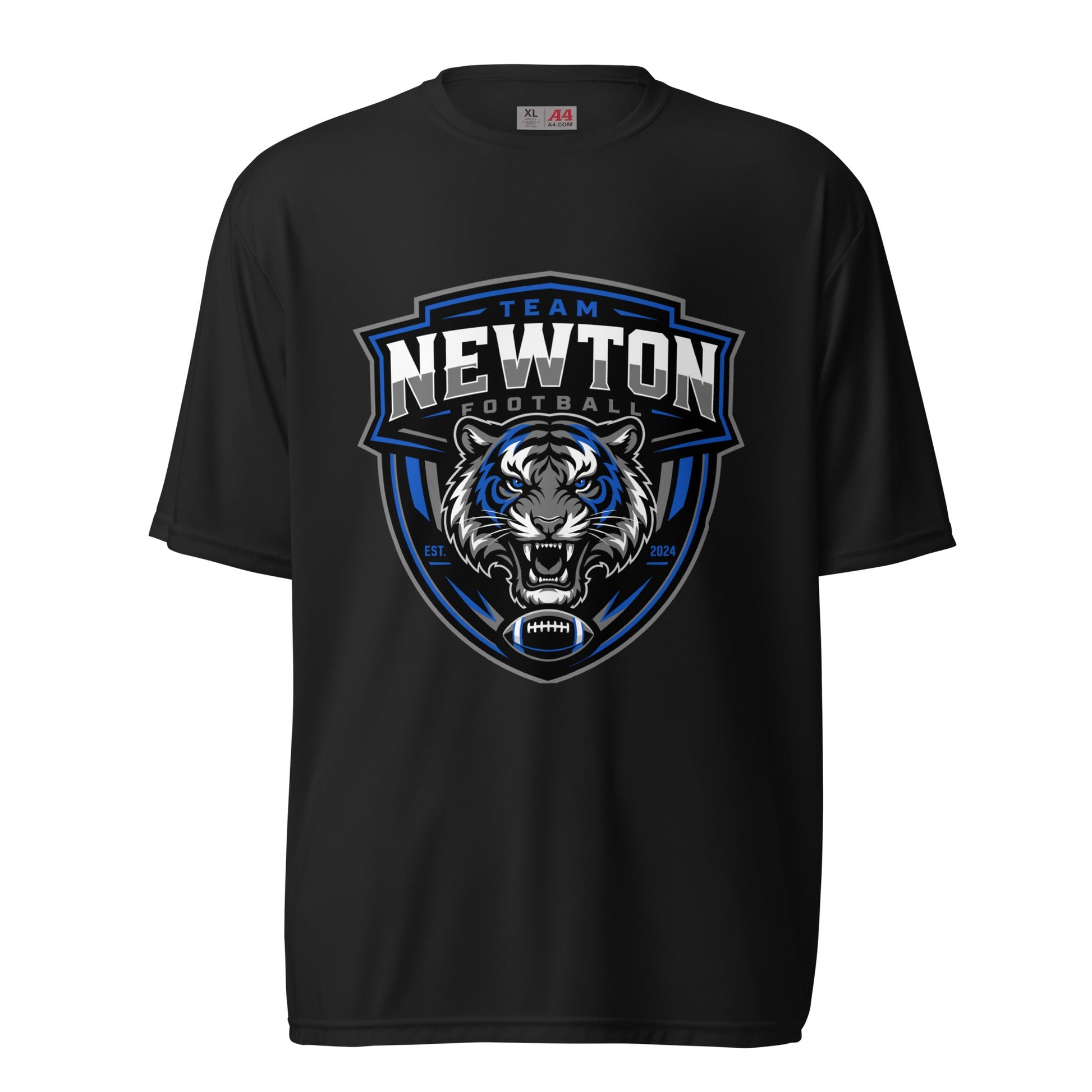 Active | Moisture Wicking Shirt | Newton Youth football league | Shield Logo