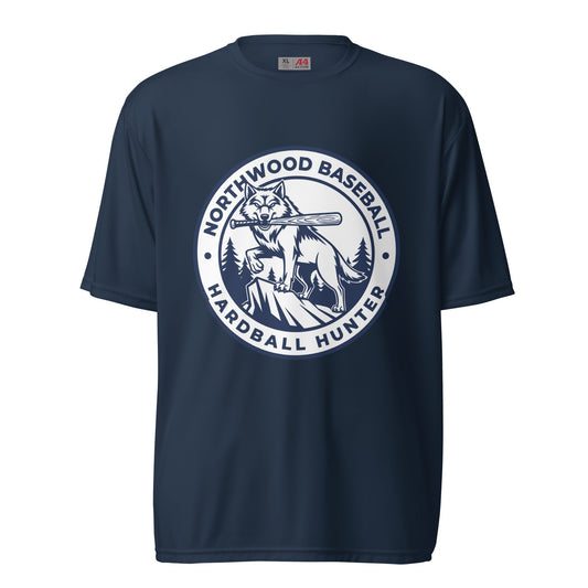 Active | Moisture Wicking Shirt | Northwood High School Baseball | Badge Logo