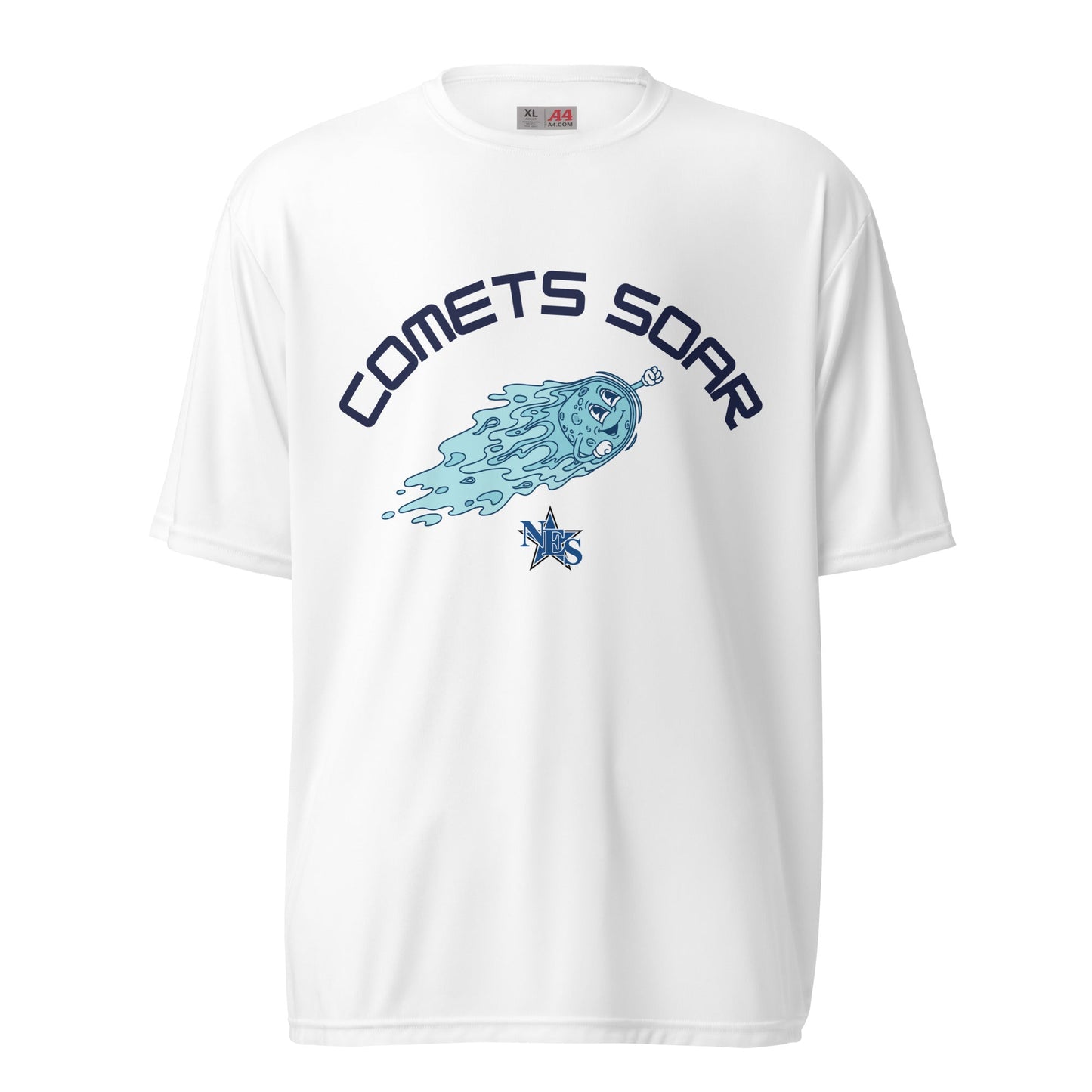 Active | Moisture Wicking Shirt | Norton Elementary School | Comets Soar Logo