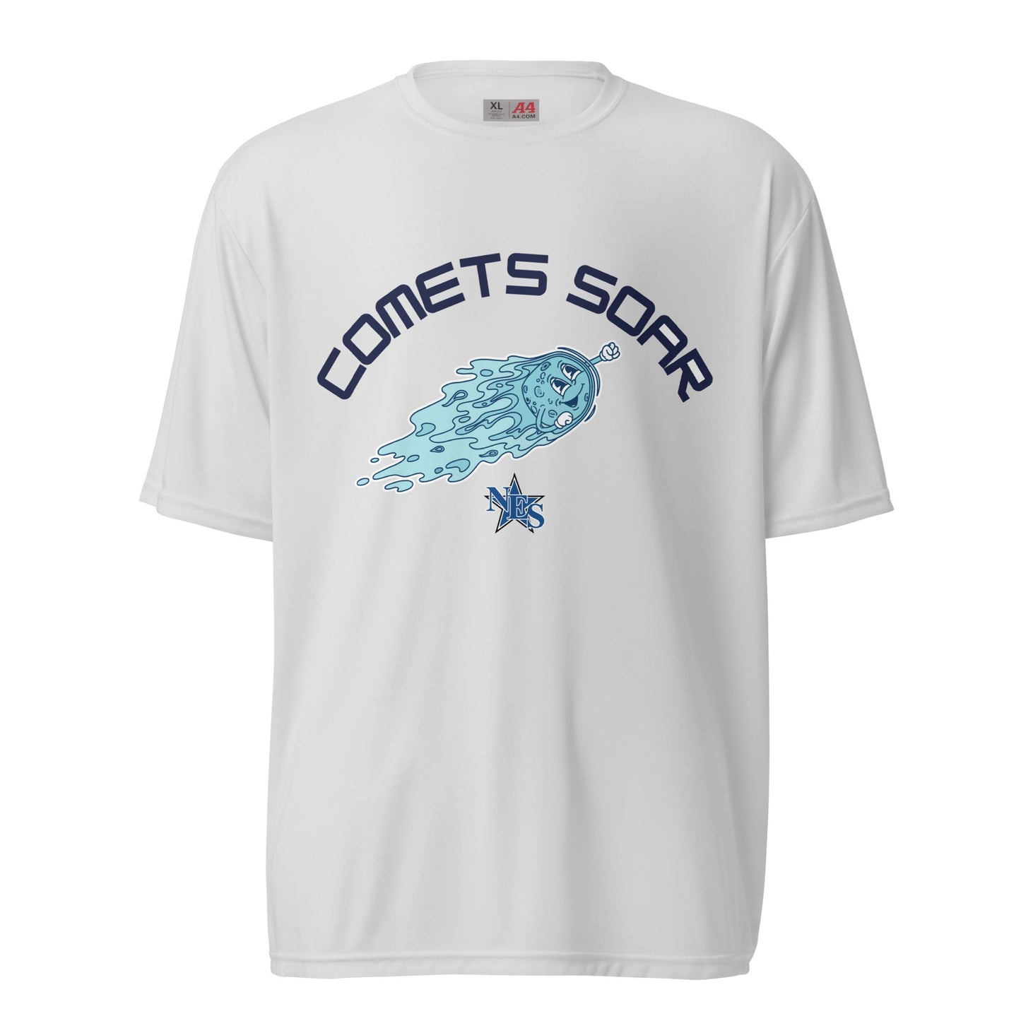 Active | Moisture Wicking Shirt | Norton Elementary School | Comets Soar Logo