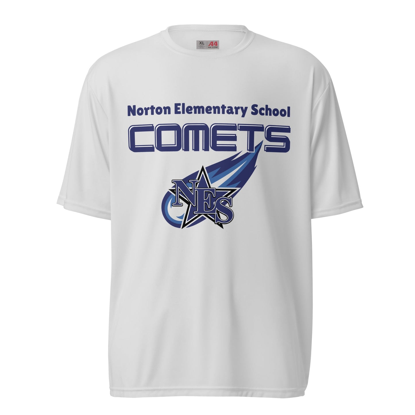 Active | Moisture Wicking Shirt | Norton Elementary School | Space Script Logo