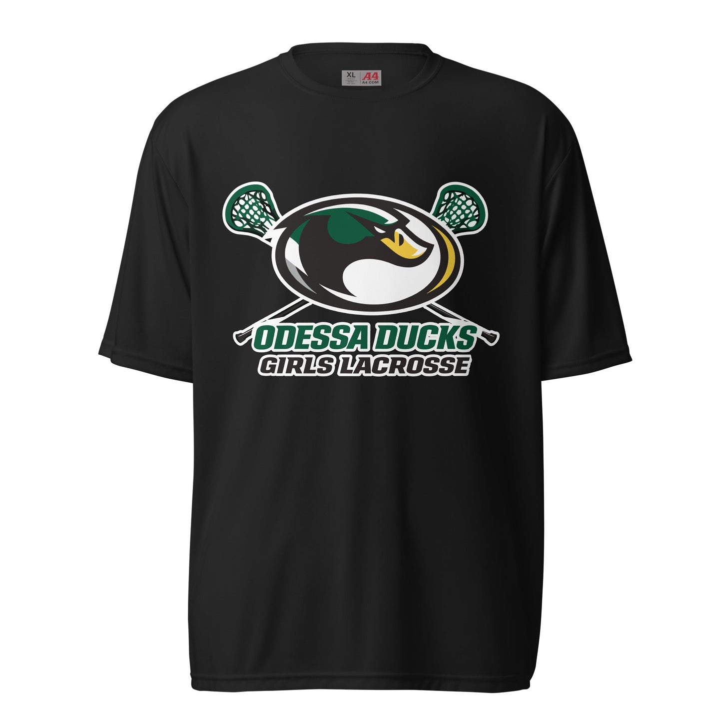 Active | Moisture Wicking Shirt | Odessa Girls Lacrosse | Duck Sticks Logo