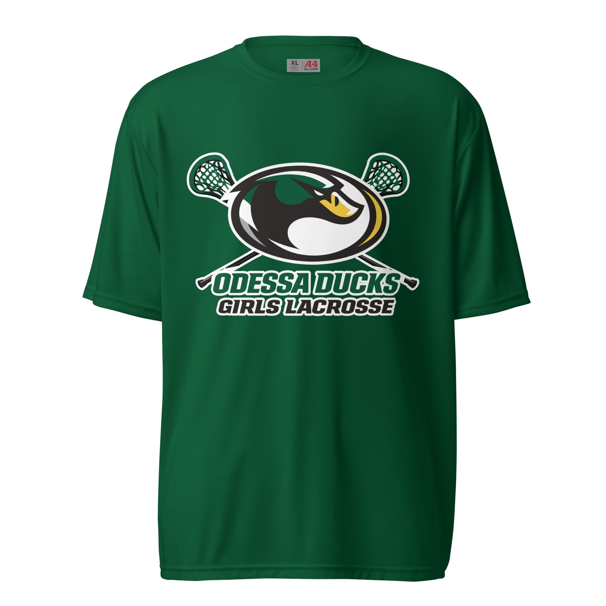 Active | Moisture Wicking Shirt | Odessa Girls Lacrosse | Duck Sticks Logo