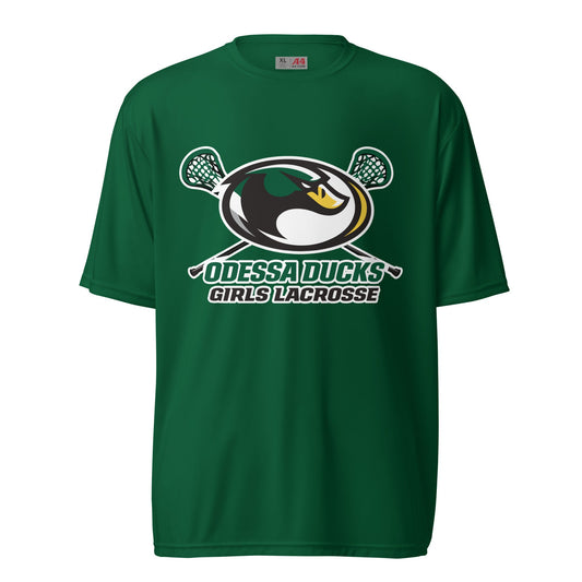 Active | Moisture Wicking Shirt | Odessa Girls Lacrosse | Duck Sticks Logo