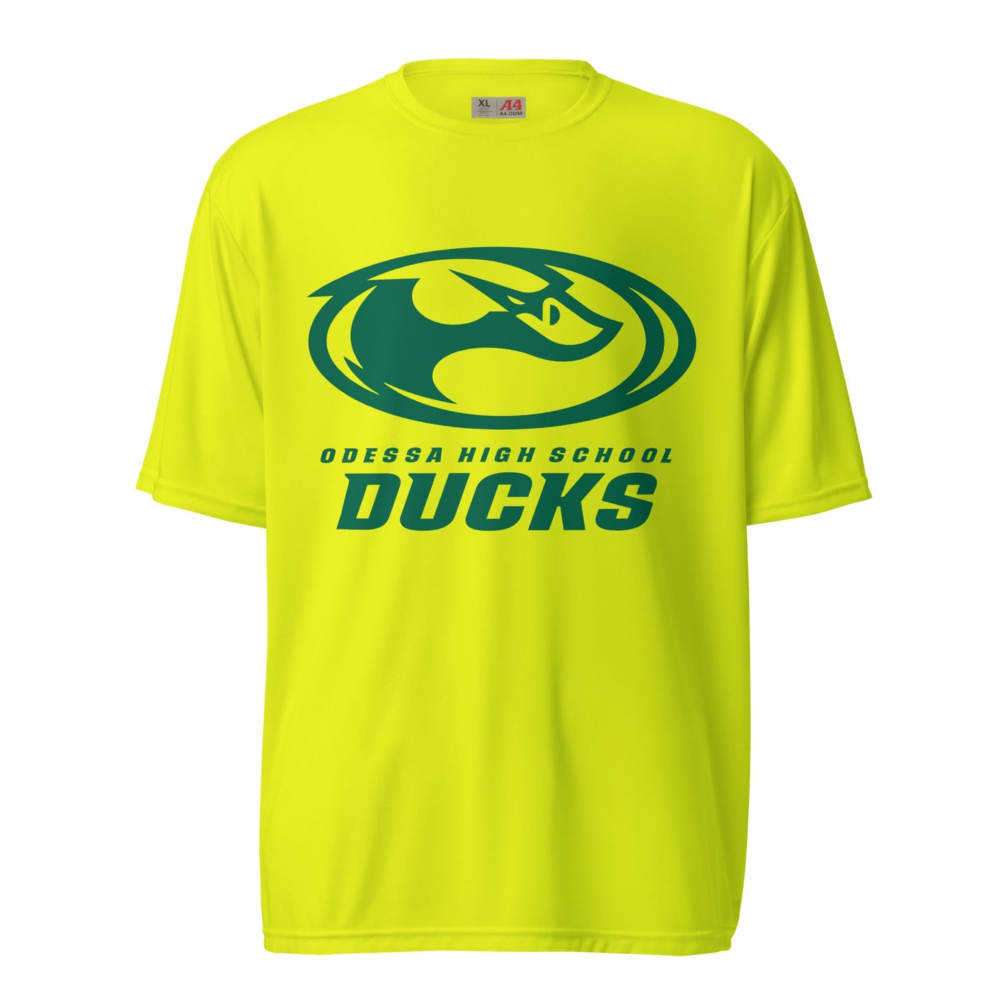 Active | Moisture Wicking Shirt | Odessa Girls Lacrosse | Ducks Green Logo