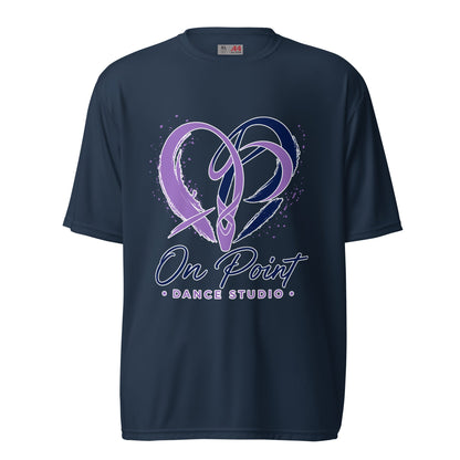 Active | Moisture Wicking Shirt | On Point Dance Studio | Crest Logo