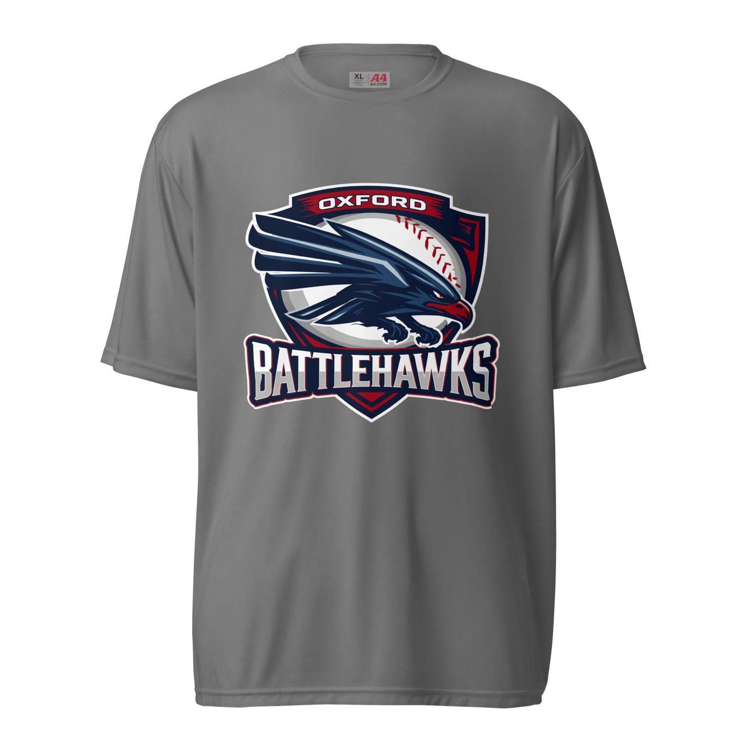 Active | Moisture Wicking Shirt | Oxford Battlehawks 13U | Badge Logo