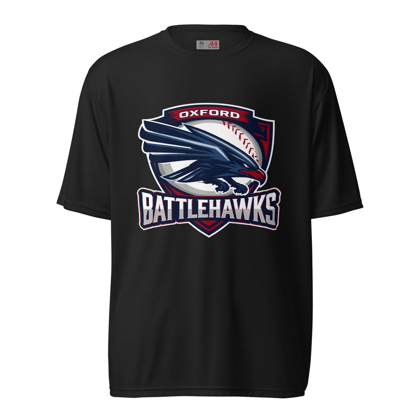 Active | Moisture Wicking Shirt | Oxford Battlehawks 13U | Badge Logo