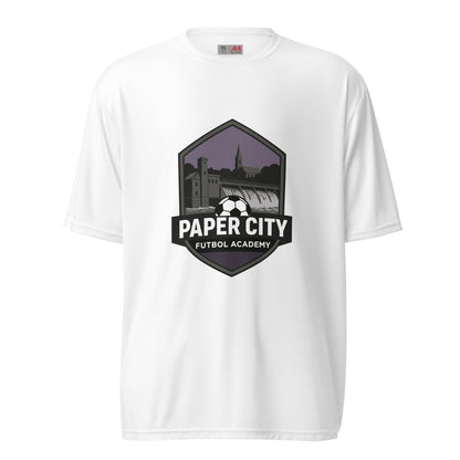 Active | Moisture Wicking Shirt | Paper City Futbol Academy | Vanguard Shield Logo